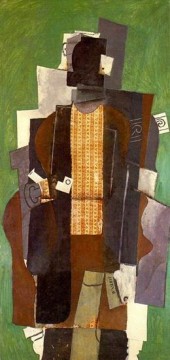 Pablo Picasso Painting - Hombre con pipa El fumador 1914 Pablo Picasso